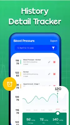 Blood Pressure BP Tracker android App screenshot 3